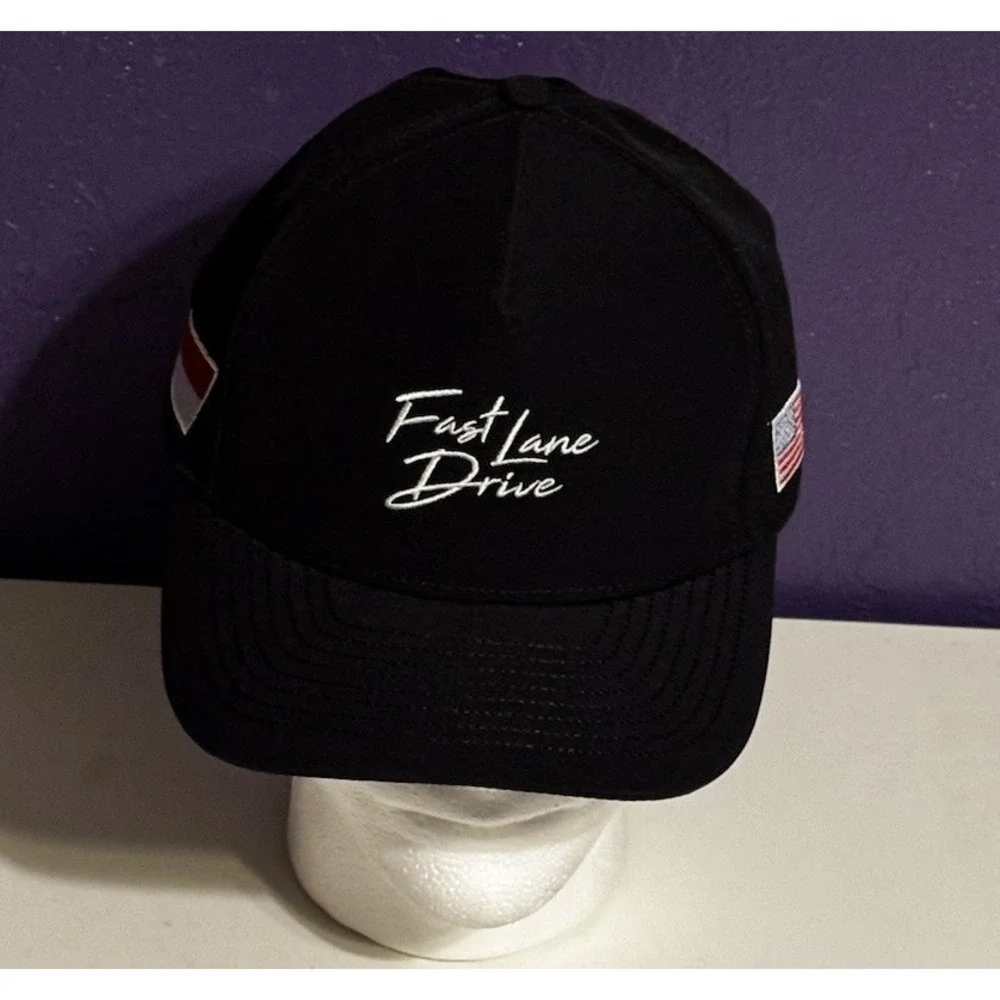 FAST LANE DRIVE Performance SnapBack Hat Waterproof New $75